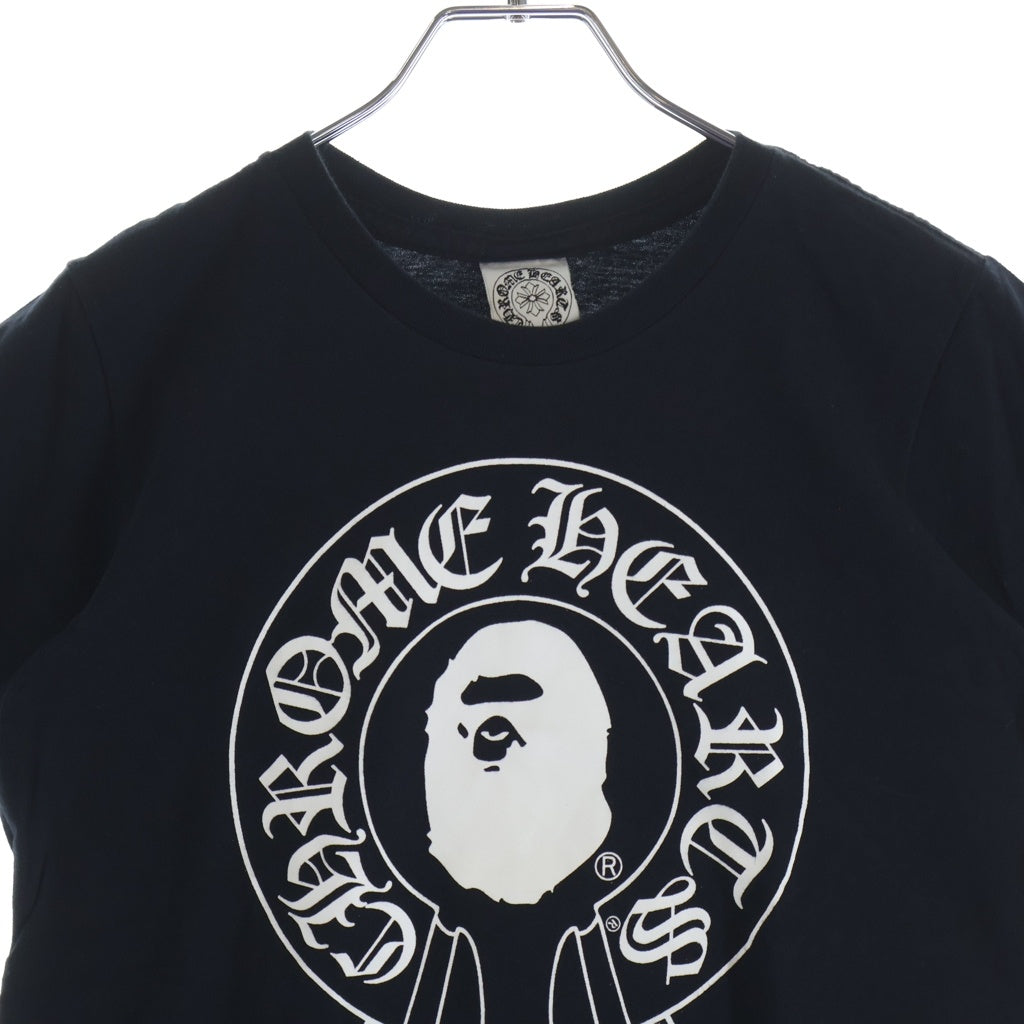 CHROME HEARTS(クロムハーツ) × A BATHING APE Baby Milo Horseshoe Tee ベイビーマイロ ホースシュー 半袖Tシャツ カットソー ブラック