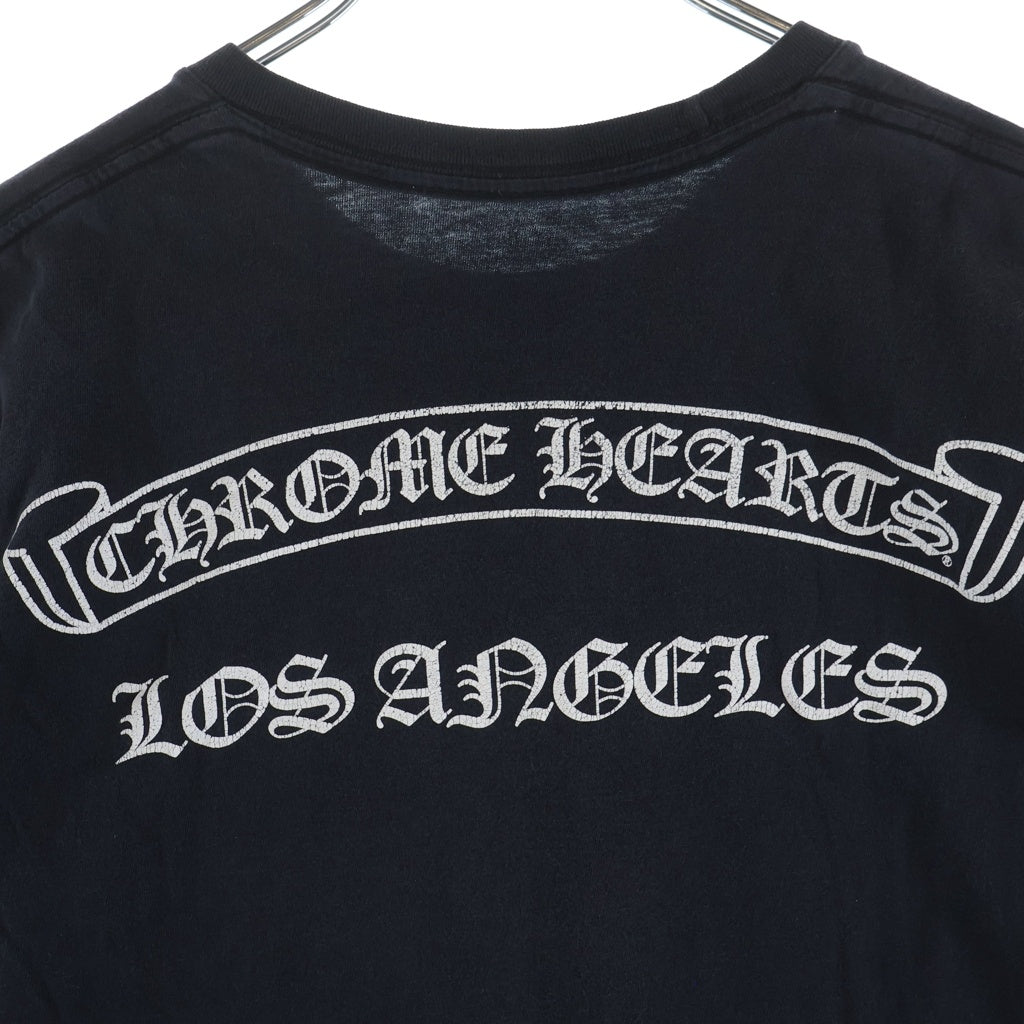 CHROME HEARTS(クロムハーツ) CH S/S 胸CHクロス ロサンゼルス限定 バックスクロールラベルプリント 半袖Tシャツ