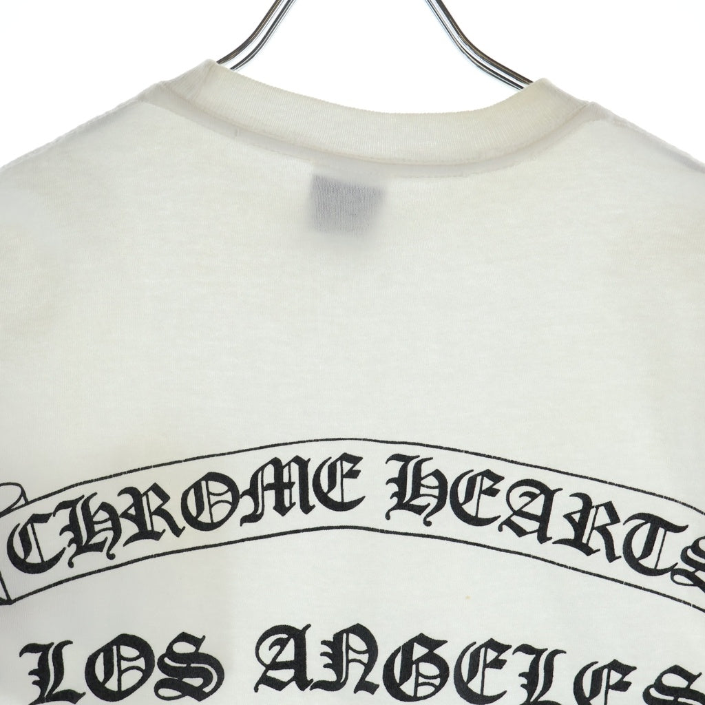 CHROME HEARTS(クロムハーツ) OLD S/S オールド 胸CHクロス ロサンゼルス限定 バックスクロールラベルプリント 半袖Tシャツ