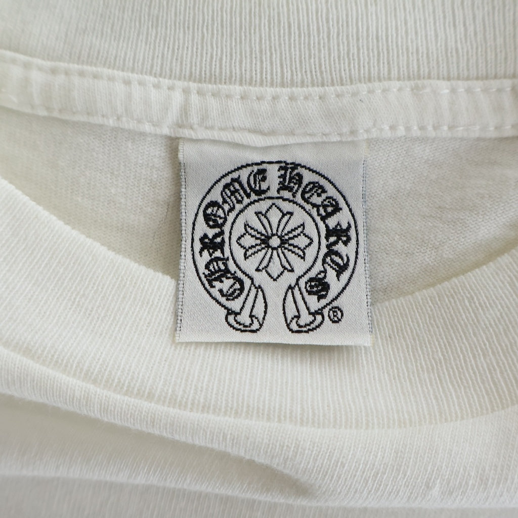 CHROME HEARTS(クロムハーツ) OLD S/S オールド 胸CHクロス ロサンゼルス限定 バックスクロールラベルプリント 半袖Tシャツ