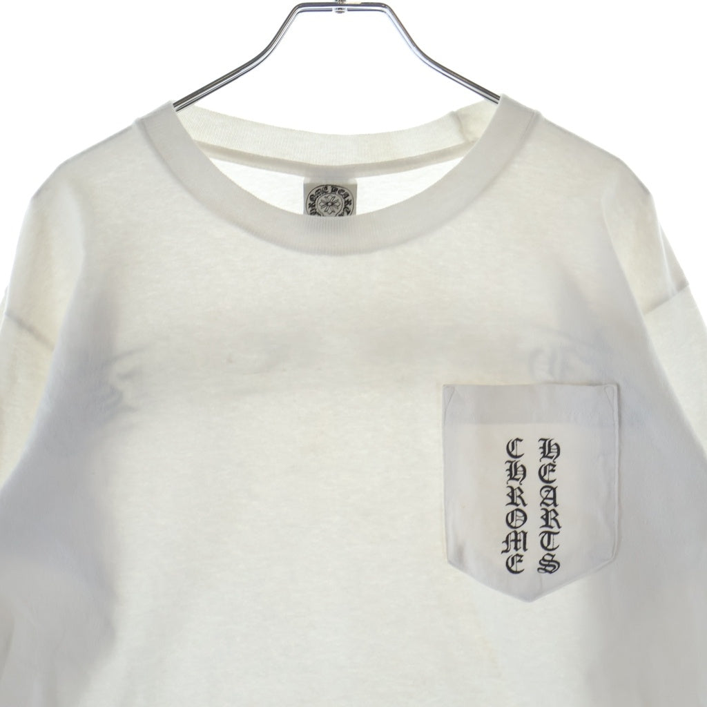 CHROME HEARTS(クロムハーツ) OLD L/S オールド 袖英字ロゴ バックスクロールラベルプリント 長袖Tシャツ