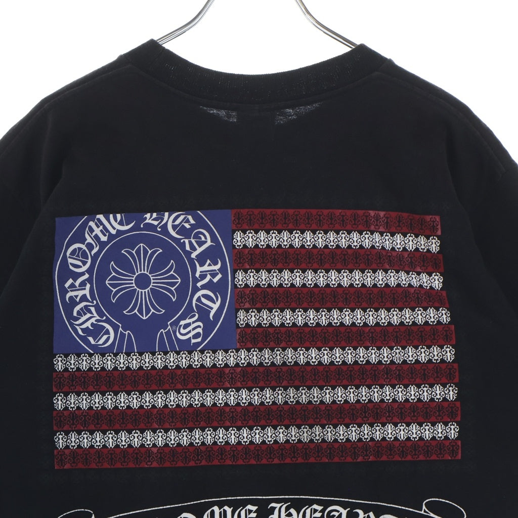CHROME HEARTS(クロムハーツ) OLD S/S オールド バックアメリカンフラグプリント 半袖Tシャツ