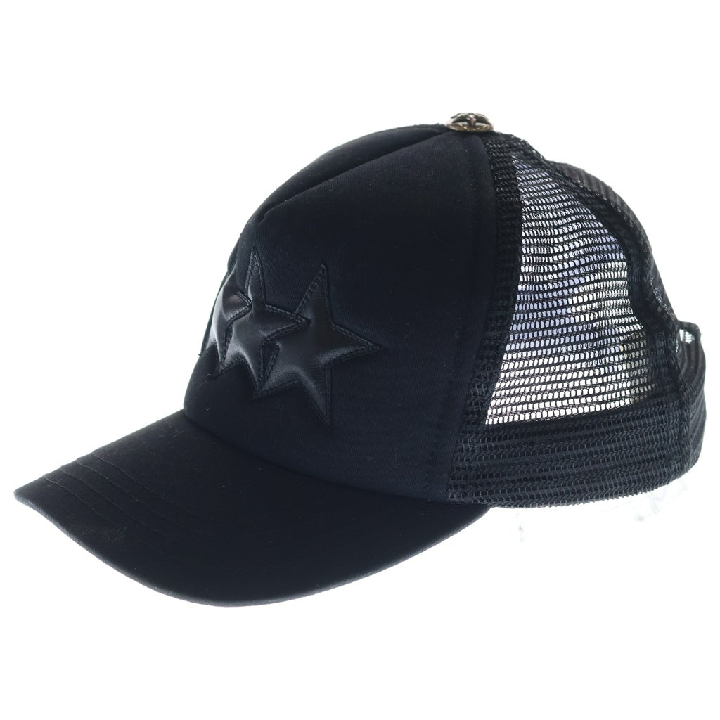 CHROME HEARTS(クロムハーツ) Trucker Cap 3 Stars スリースターレザースターパッチトラッカーメッシュキャップ