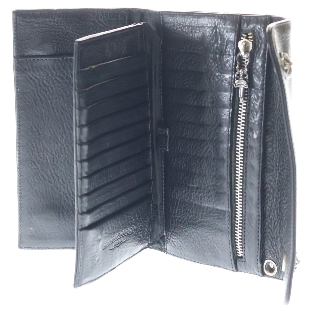 CHROME HEARTS(クロムハーツ) WAVE ウェーブ レザーウォレット 財布 ブラック