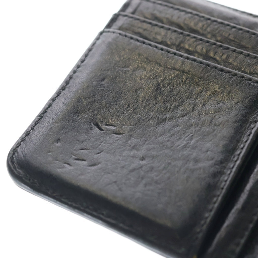 CHROME HEARTS(クロムハーツ) DR DIGIACOMO 1CEME ディジャコモ クロスパッチ グロメット付二つ折り財布 ブラック