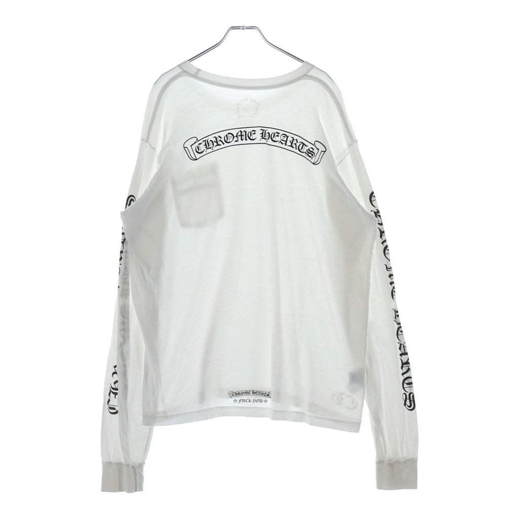 CHROME HEARTS(クロムハーツ) CH L S 1 袖英字プリント スクロールラベルプリント長袖カットソー
