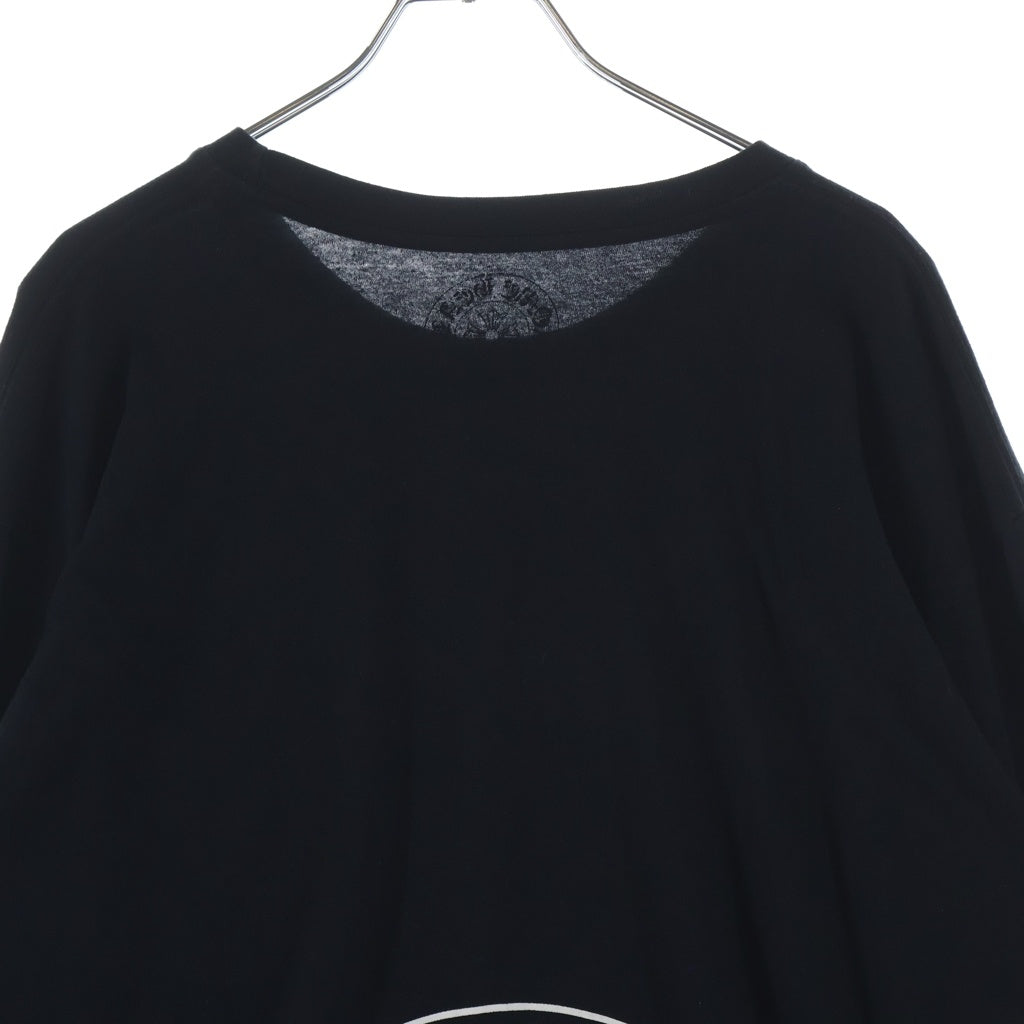 CHROME HEARTS(クロムハーツ) CH L/S T-SHIRT アームフローラル バックホースシュープリント 長袖Tシャツ ロンT ブラック