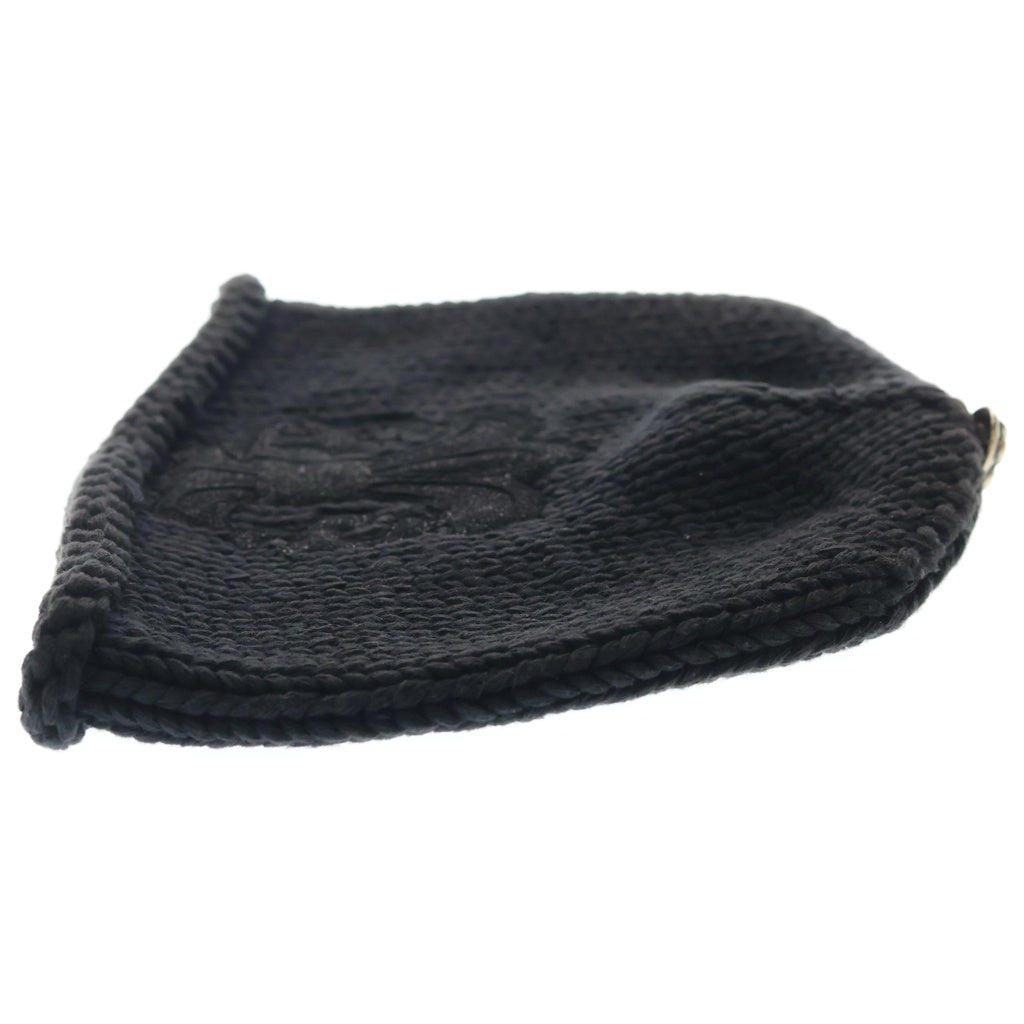 CHROME HEARTS(クロムハーツ) BEANIE CASH BS FLARE BSフレアパッチ ニットビーニー キャップ 帽子 ブラック
