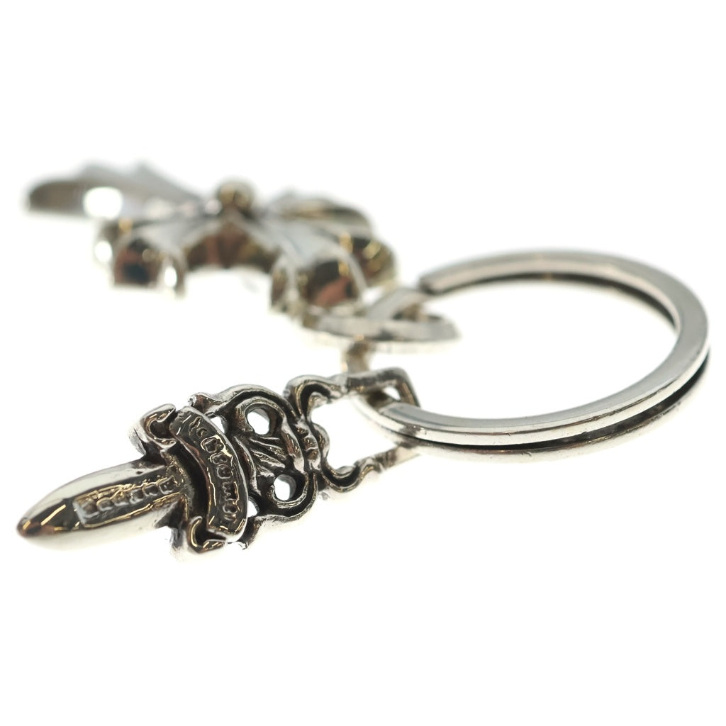 CHROME HEARTS(クロムハーツ) CH CRS SML&No5 DGGR スモールCHクロス#5ダガーキーリング シルバーキーリング
