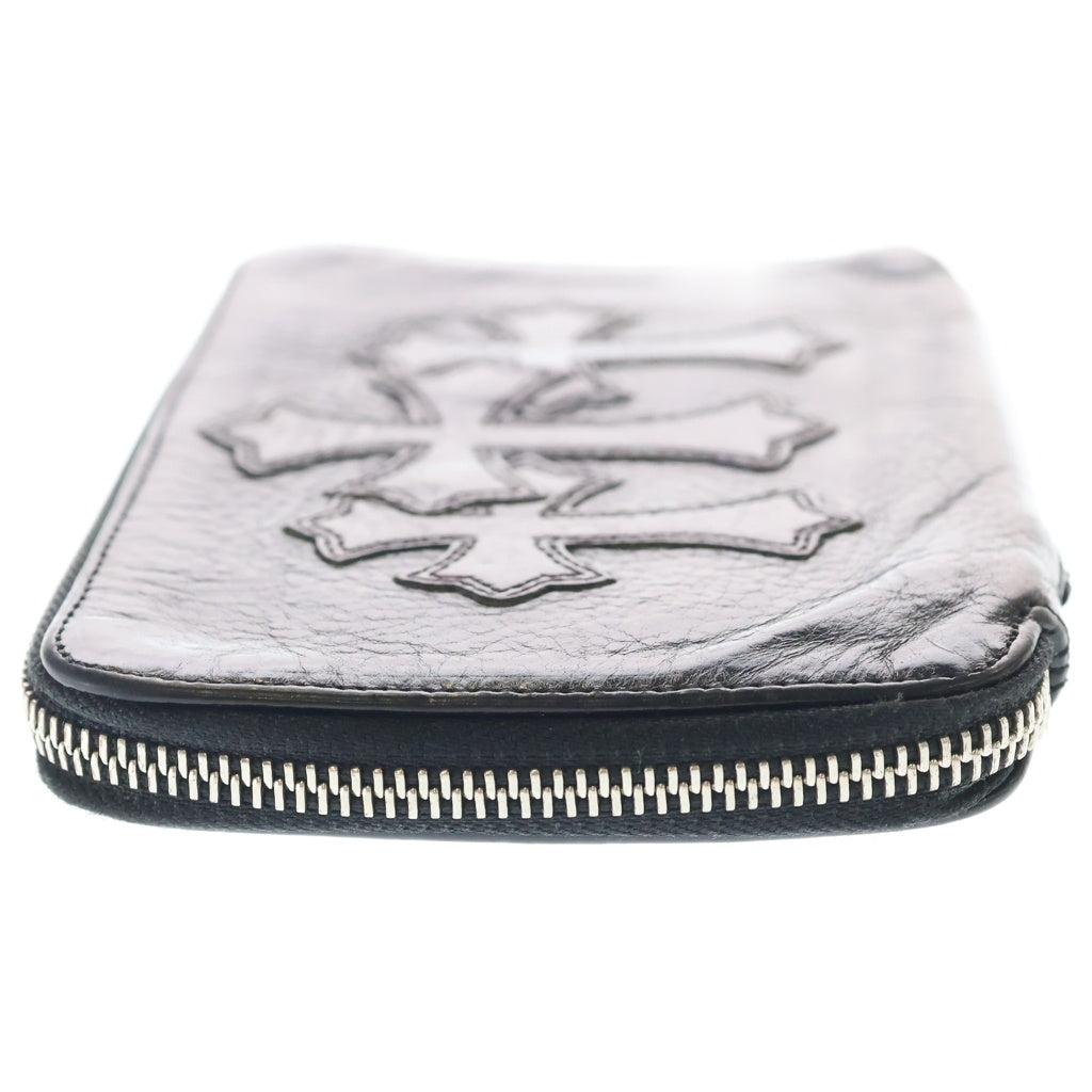 CHROME HEARTS(クロムハーツ) BANK ROBBER バンクロバー クロスパッチ付きレザー財布