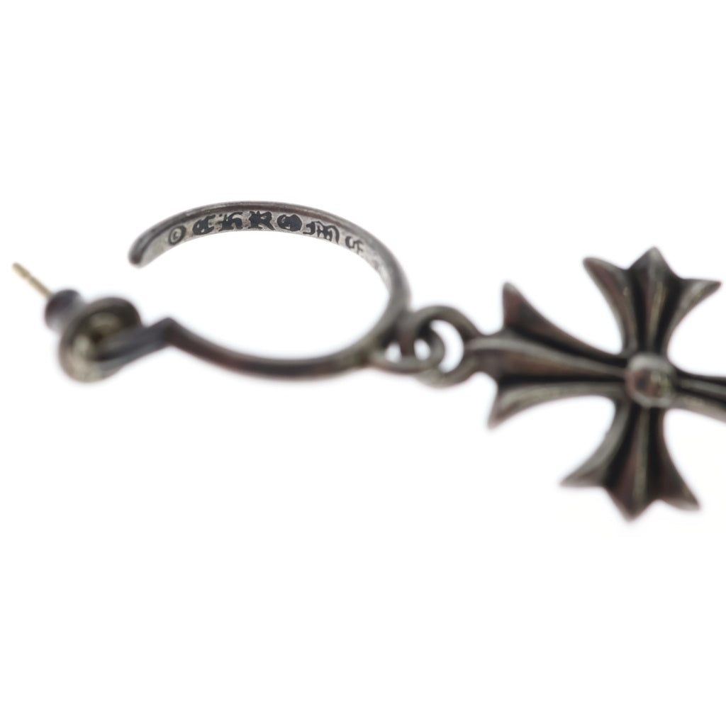 CHROME HEARTS(クロムハーツ) TINY CH CROSS タイニーCHクロス フープピアス シルバー BCA115 レディース
