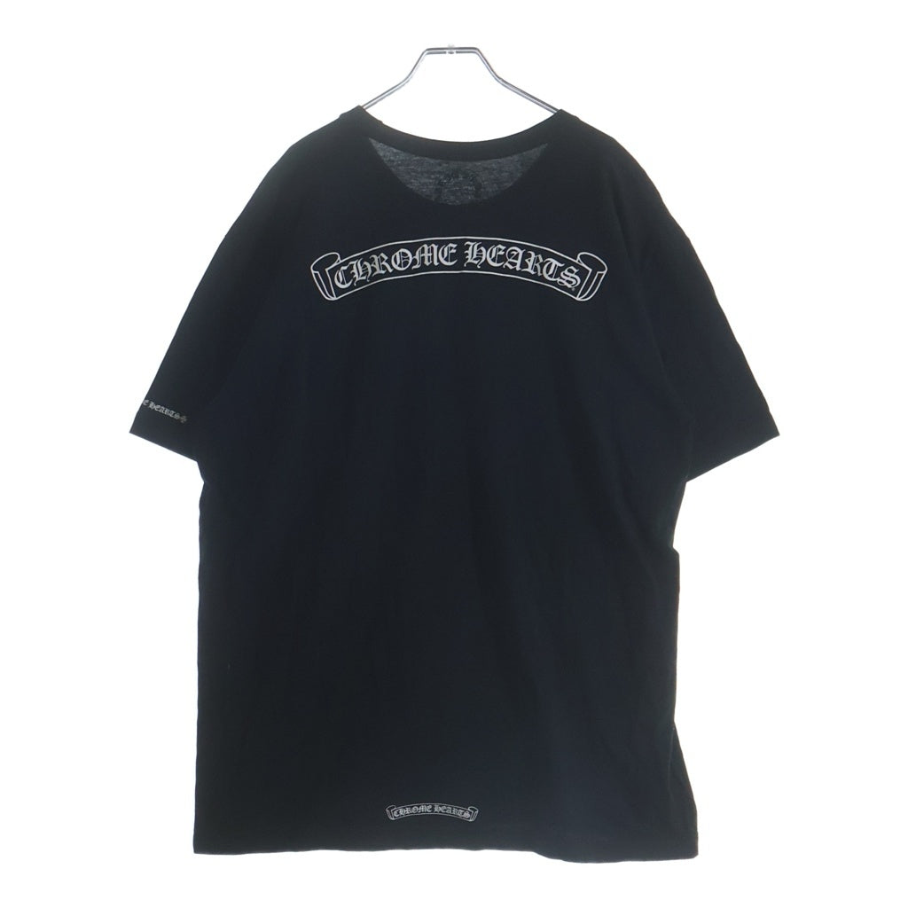 CHROME HEARTS(クロムハーツ) CH T-SHRT 1 スクロールラベルバックプリント半袖Tシャツカットソー ブラック