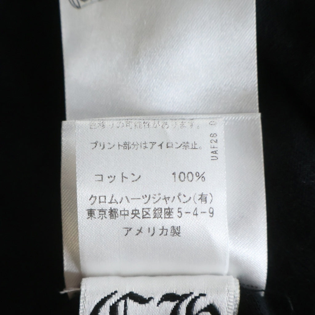 CHROME HEARTS(クロムハーツ) CH T-SHRT 1 スクロールラベルバックプリント半袖Tシャツカットソー ブラック