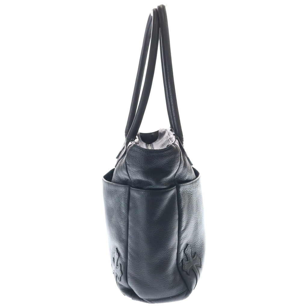 CHROME HEARTS(クロムハーツ) TOTE BAG 4 POCKET 4 CROS PATCH 4ポケット クロスパッチ付き レザートートバッグ ブラック レディース
