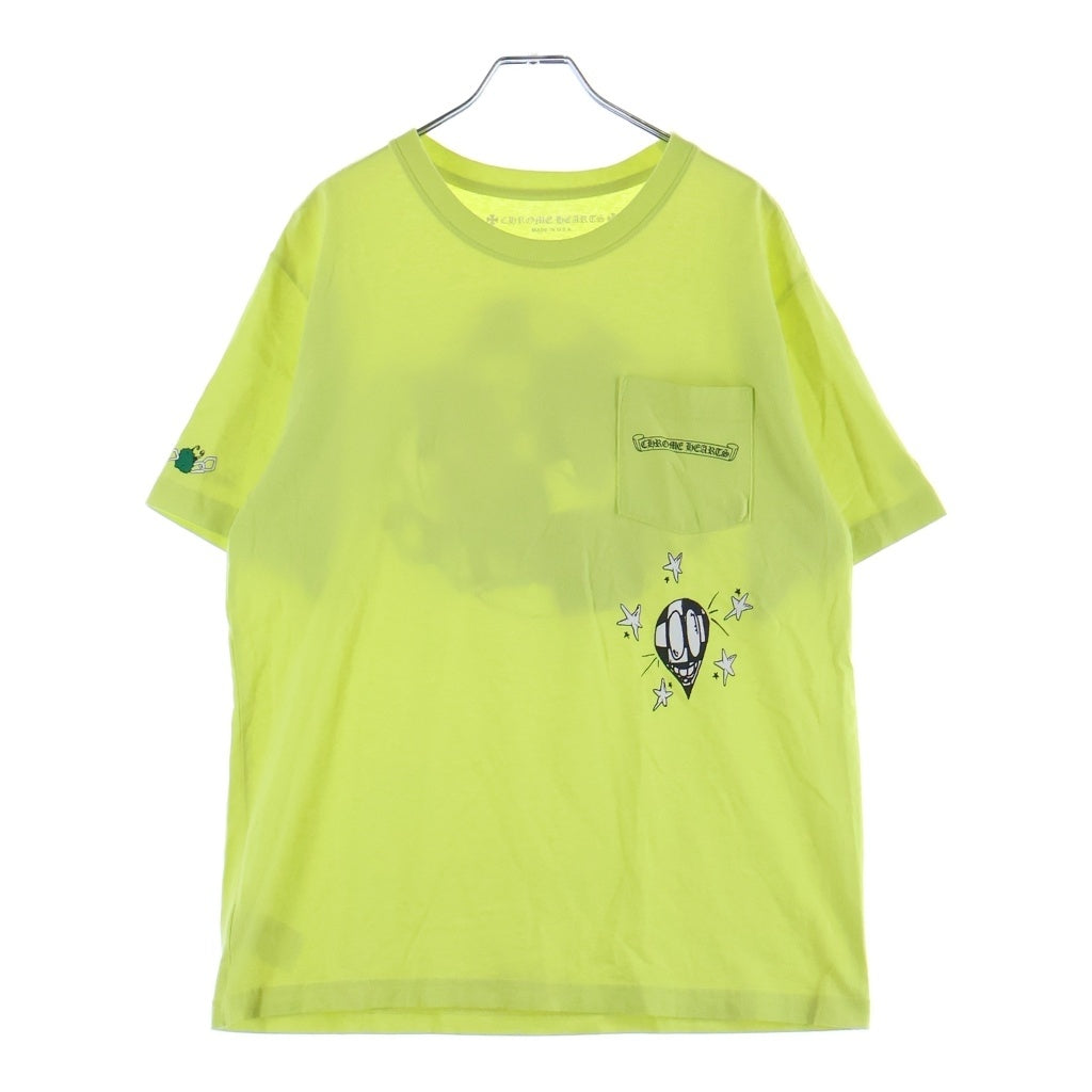 CHROME HEARTS(クロムハーツ) ×MATTY BOY LINK GAME マッティボーイ リンクゲーム クルーネック カットソー 半袖Tシャツ イエロー