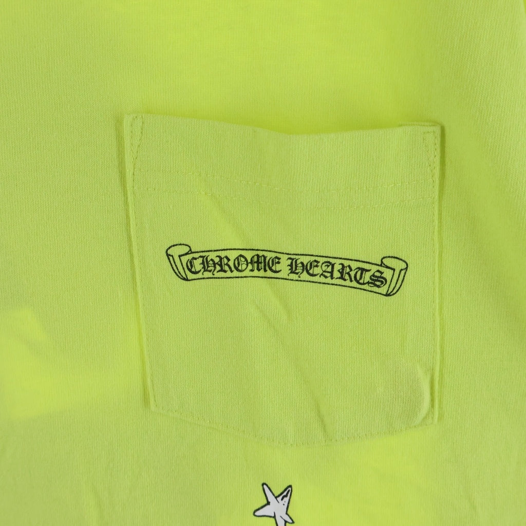 CHROME HEARTS(クロムハーツ) ×MATTY BOY LINK GAME マッティボーイ リンクゲーム クルーネック カットソー 半袖Tシャツ イエロー