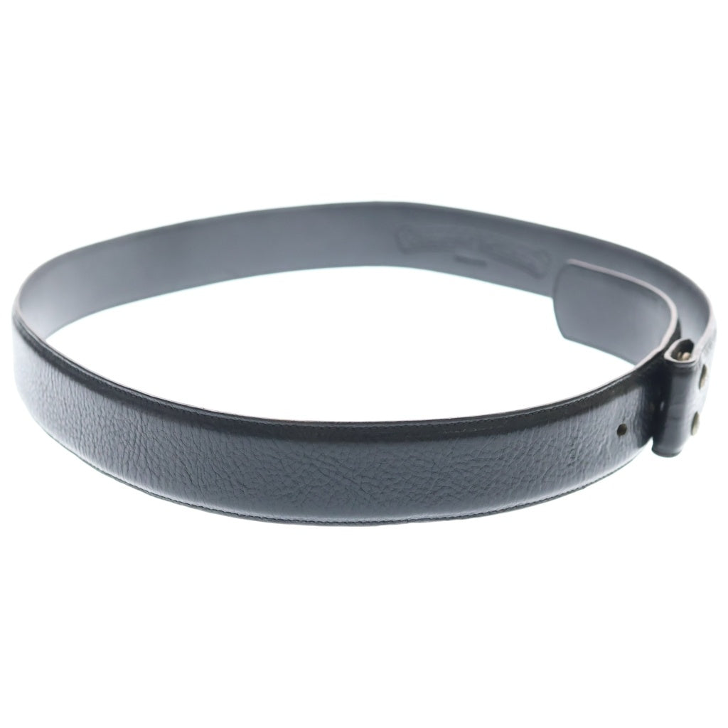 CHROME HEARTS(クロムハーツ) 1.5 STRAP 1.5インチ ホースシューリベッツ レザーベルトストラップ ブラック