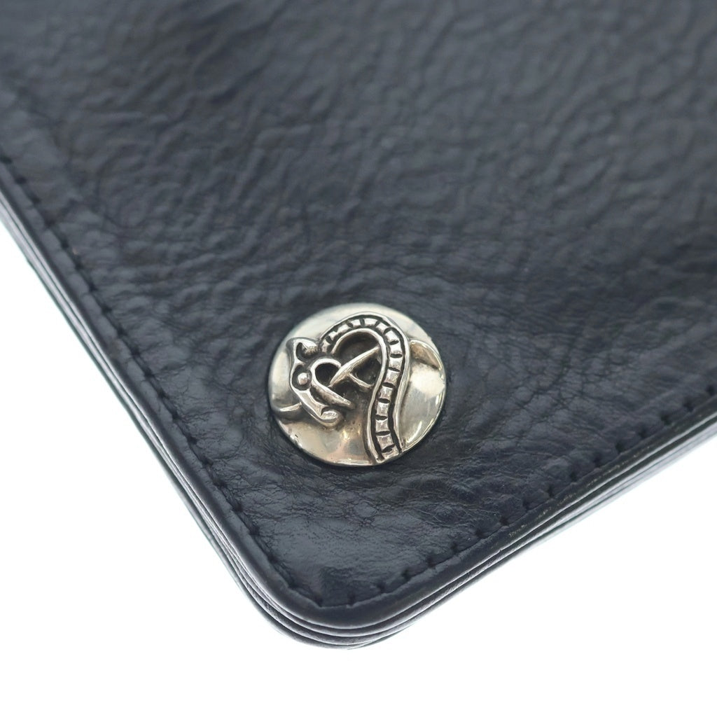 CHROME HEARTS(クロムハーツ) 1ZIP 1ジップ ケルティックボールボタン レザーウォレット 財布 ブラック