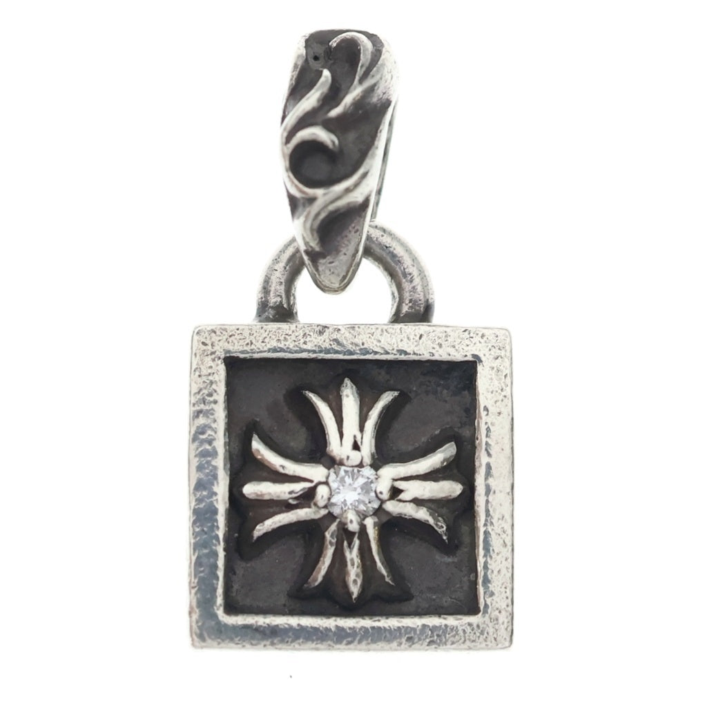 CHROME HEARTS(クロムハーツ) FRAMED CH PLUS 1DIA フレームドCHプラス 1ダイヤ ペンダントトップ ゴールド BCA047