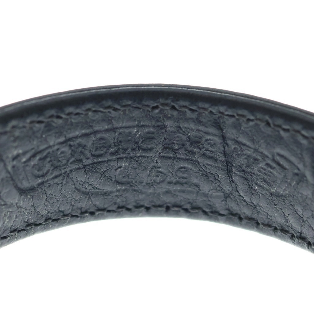 CHROME HEARTS(クロムハーツ) 3BTN 2SNP クロスボール3ボタン2スナップ レザーブレスレット