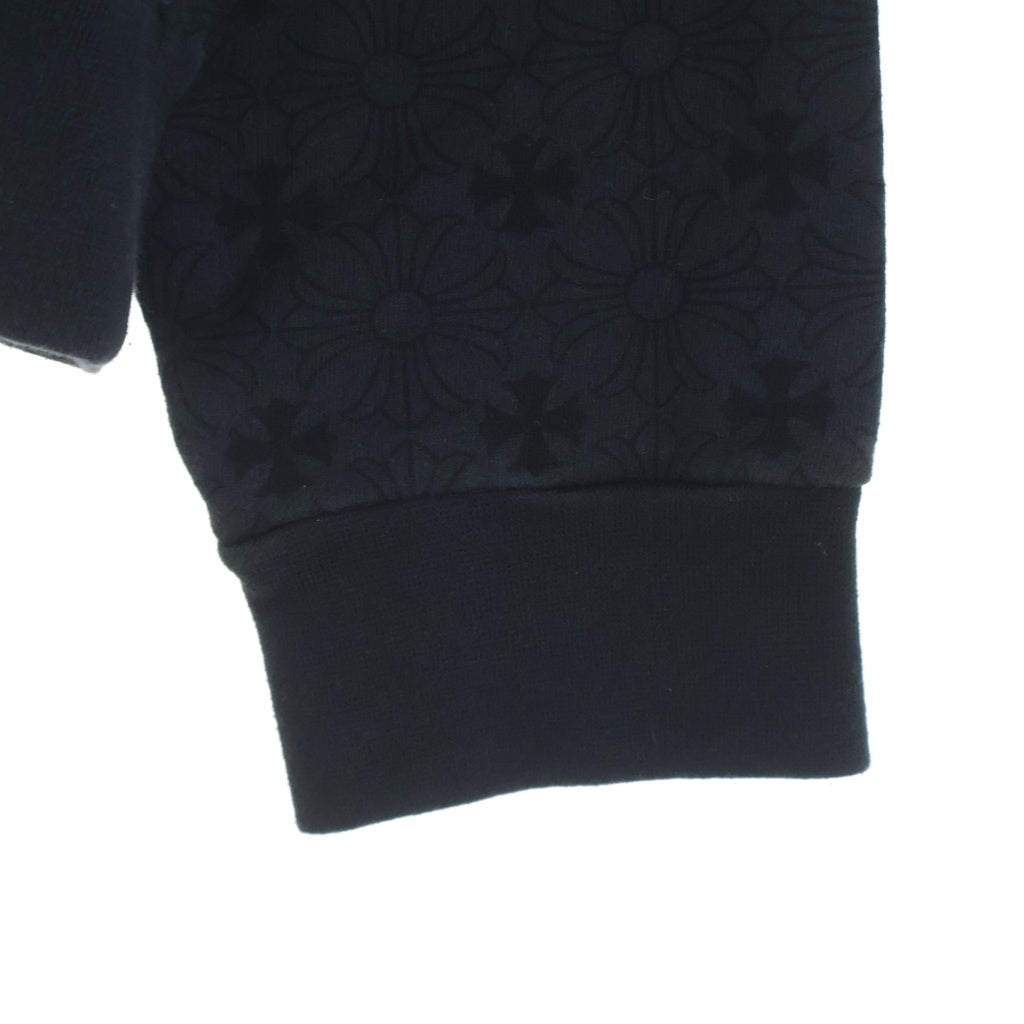 CHROME HEARTS(クロムハーツ) SWTSHRT PLVR CHプラス総柄 バックCHプラスプリント プルオーバーパーカー ブラック