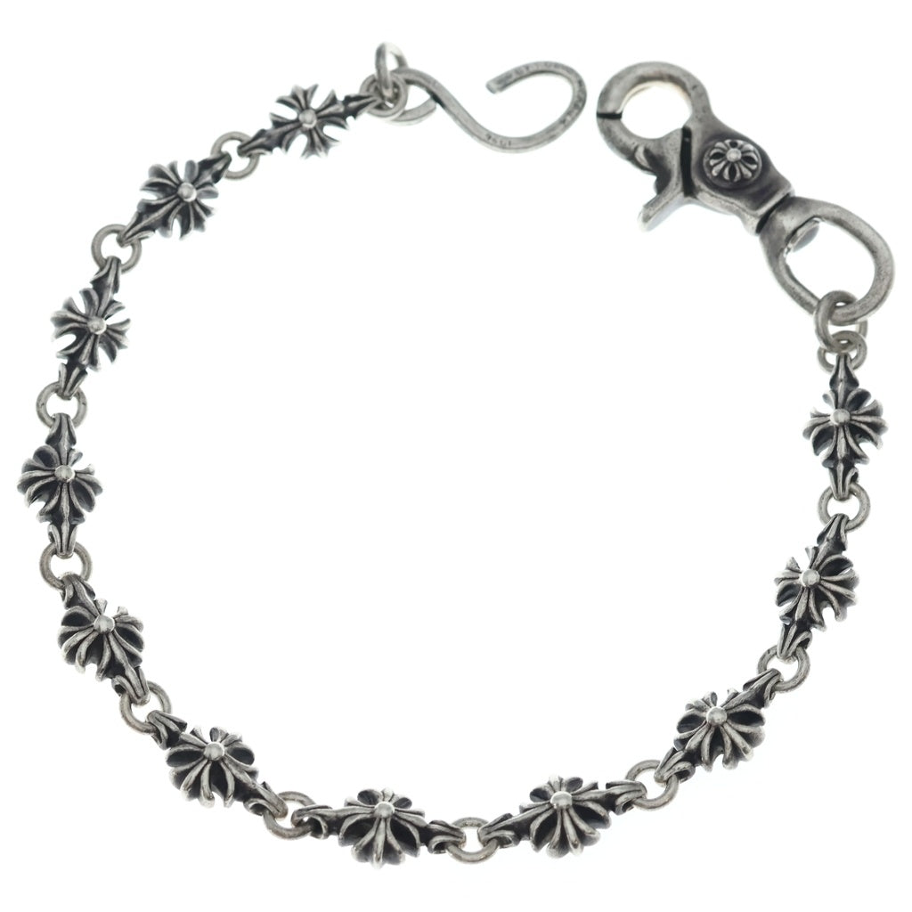 CHROME HEARTS(クロムハーツ) 4C CROSS SHORT-S/1 1クリップカットアウトCHプラス ウォレットチェーン ショート シルバー