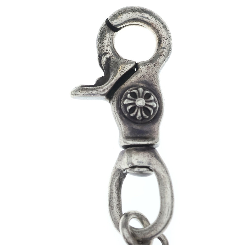 CHROME HEARTS(クロムハーツ) 4C CROSS SHORT-S/1 1クリップカットアウトCHプラス ウォレットチェーン ショート シルバー