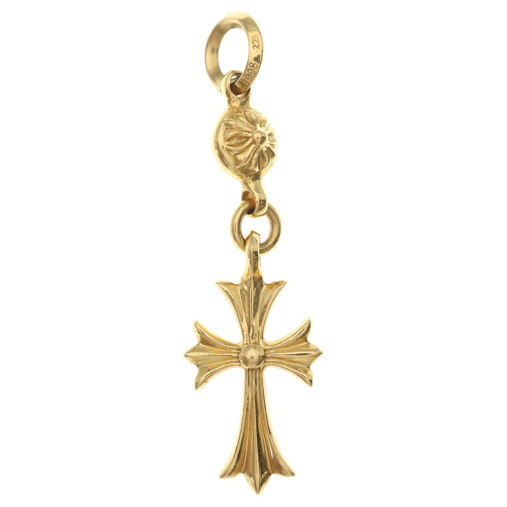 CHROME HEARTS(クロムハーツ) 22K 1B TNY CH CRS 1ボール タイニー CHクロス チャーム ペンダントトップ ゴールド