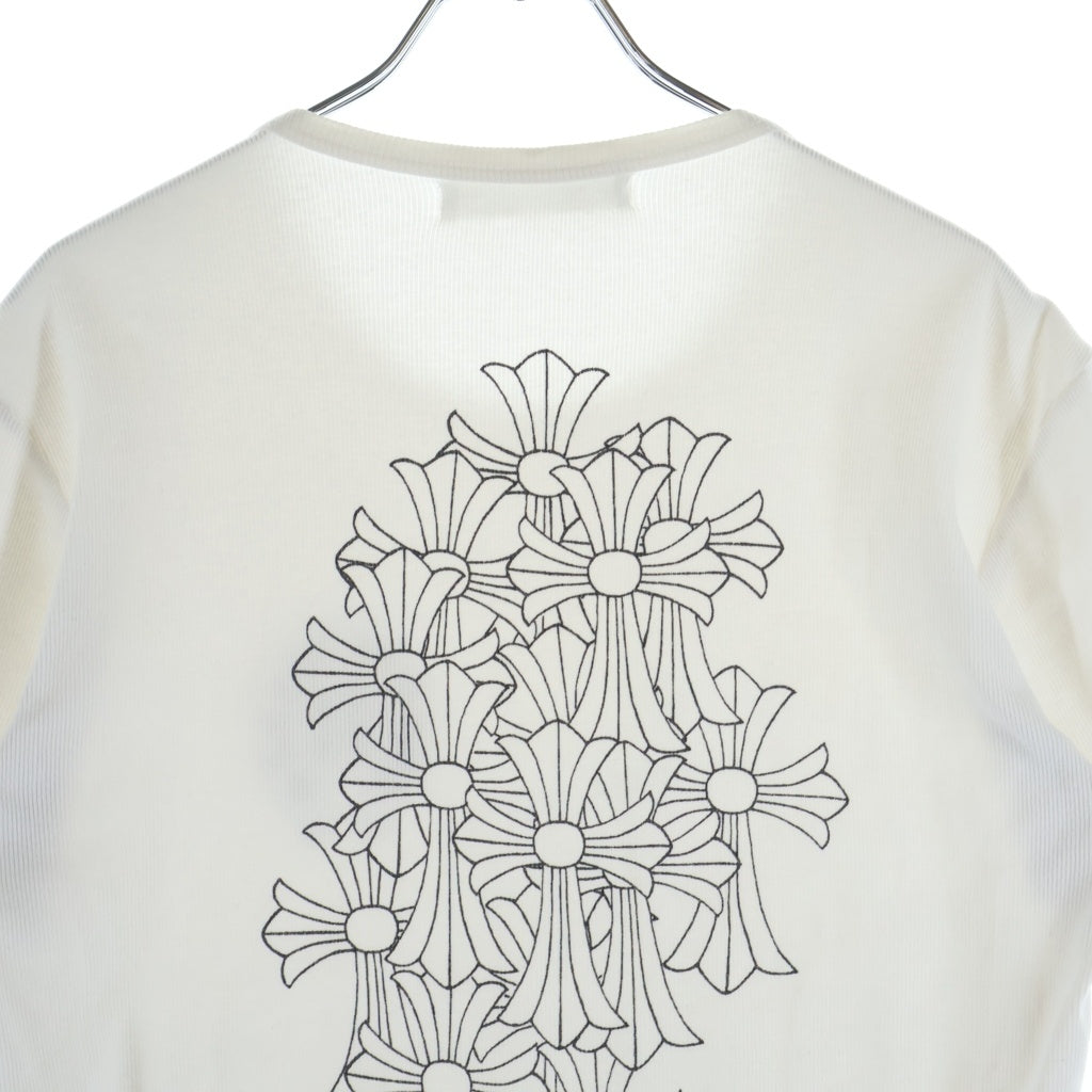 CHROME HEARTS(クロムハーツ) CH S/S バックセメタリークロス ホースシュープリント 半袖コットンTシャツ レディース