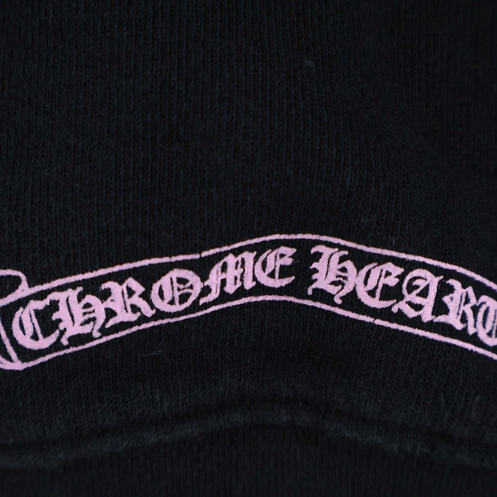 CHROME HEARTS(クロムハーツ) × MATTY BOY Floral Cross USA Arch Logo Pullover Hoodie 袖フローラル アーチロゴプルオーバーパーカー レディース