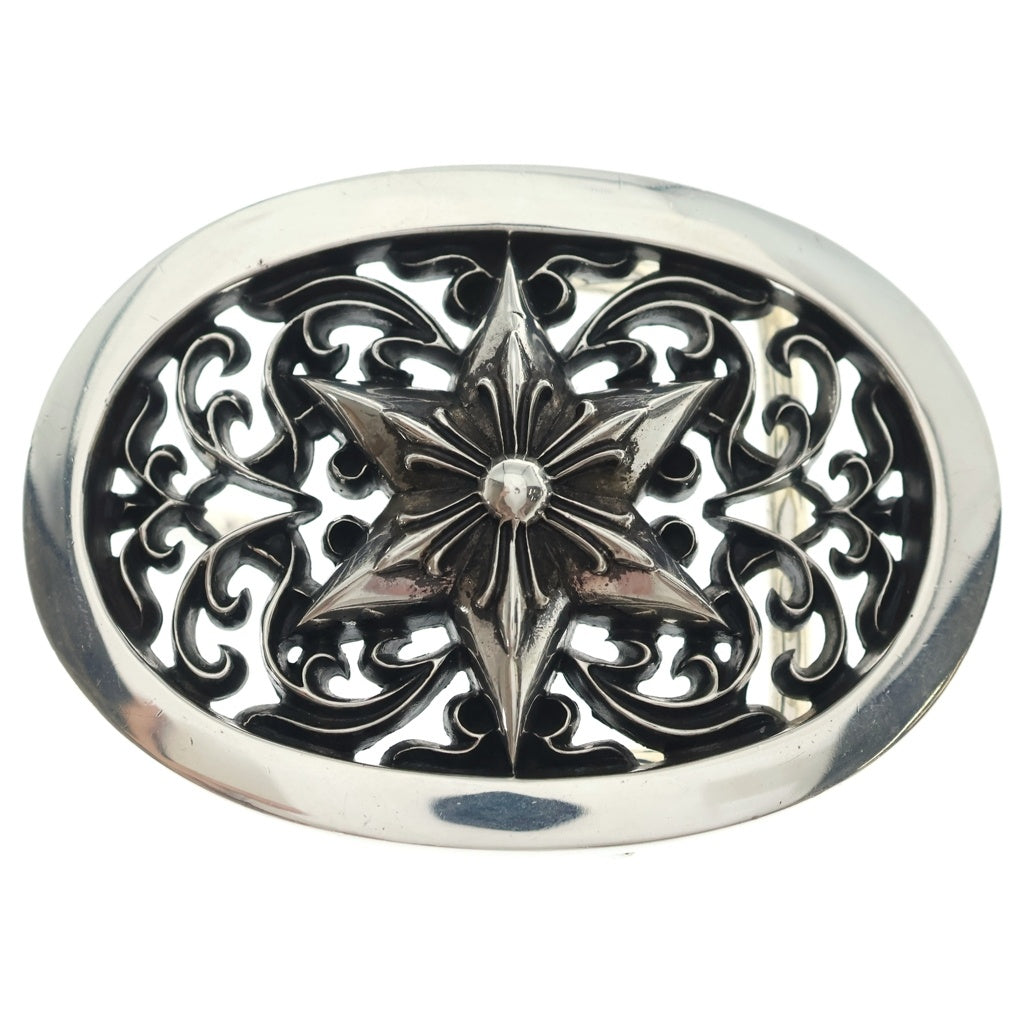 CHROME HEARTS(クロムハーツ) BUCKL OVAL STAR1.5 1.5クラシックオーバルスター シルバーバックル