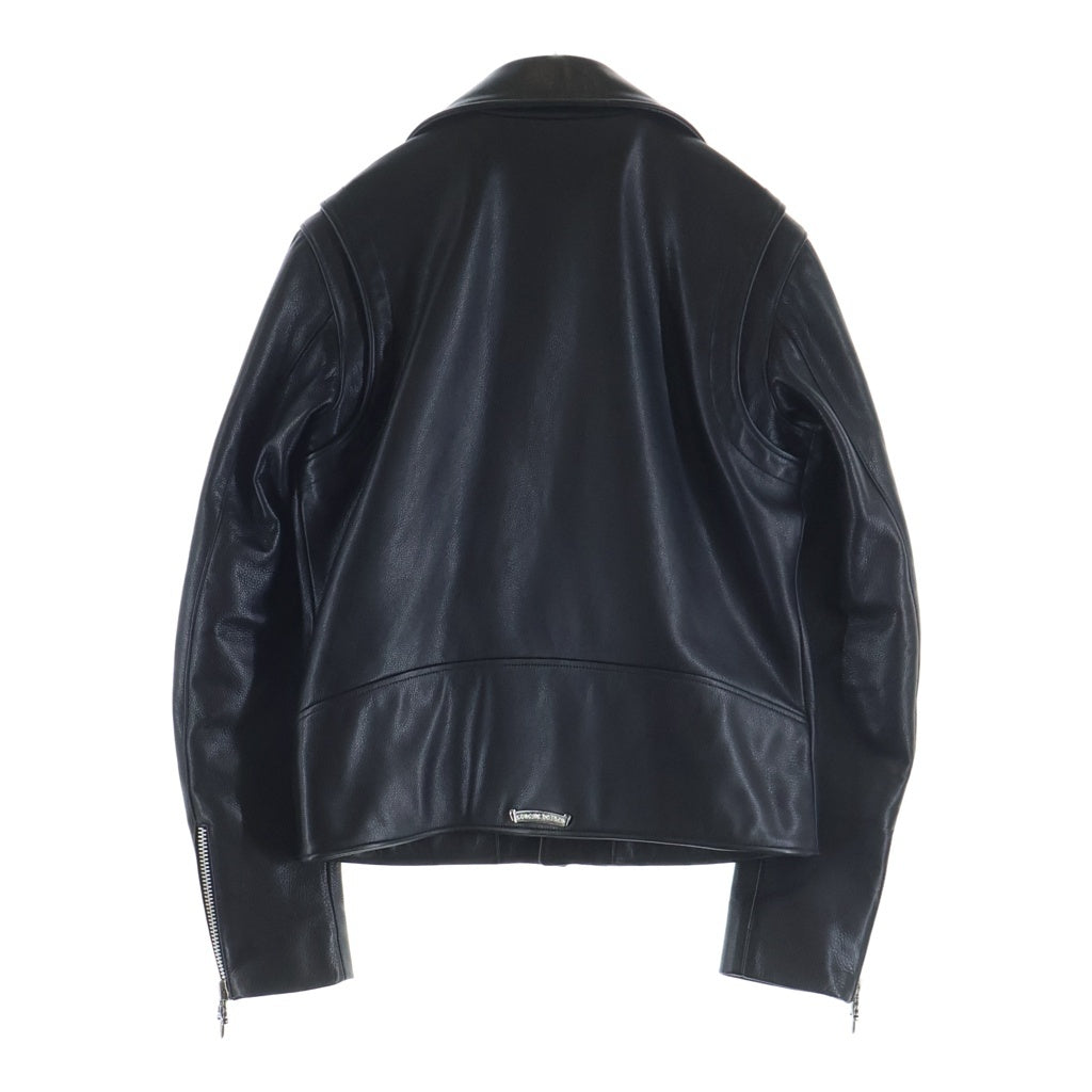 CHROME HEARTS(クロムハーツ) BASIC MOTO ベーシックモト クロスボールボタンダガージップライダースレザージャケット ブラック