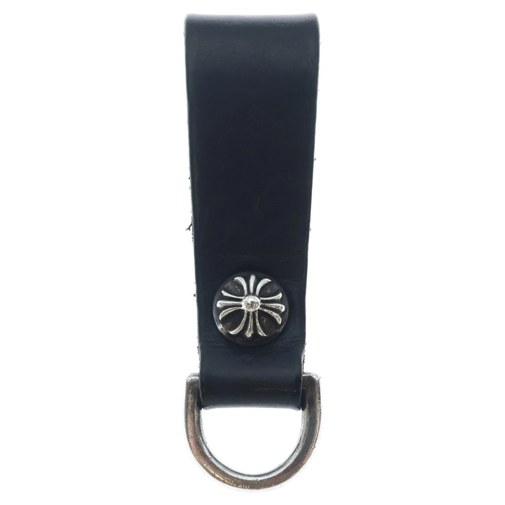 CHROME HEARTS(クロムハーツ) BELT LOOP D RING Dリング クロスボールベルトループ ブラック/シルバー BCA415