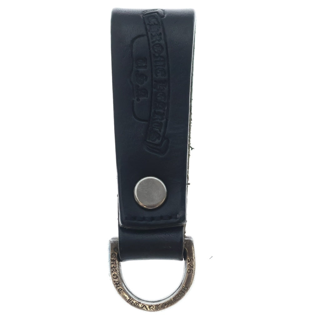 CHROME HEARTS(クロムハーツ) BELT LOOP D RING Dリング クロスボールベルトループ ブラック/シルバー BCA415