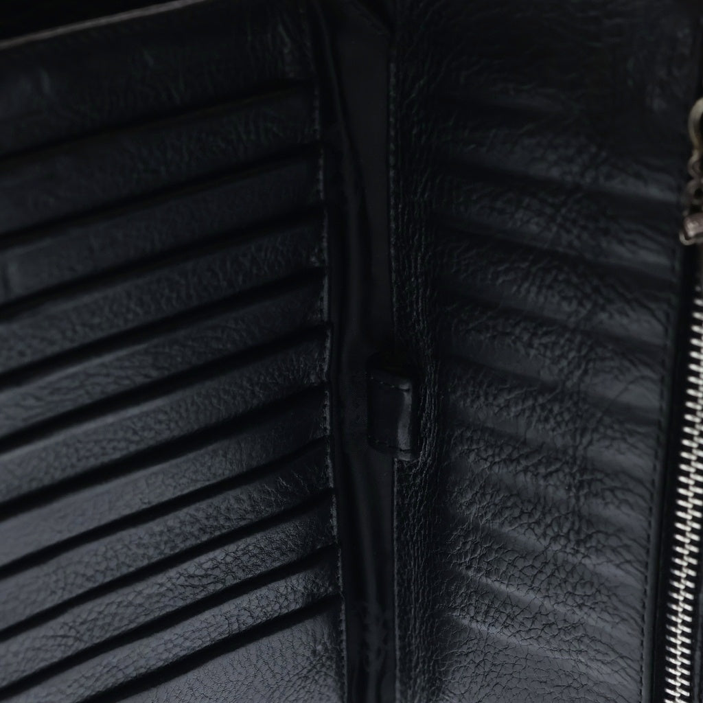 CHROME HEARTS(クロムハーツ) WAVE ウェーブ レザーウォレット 財布 ブラック