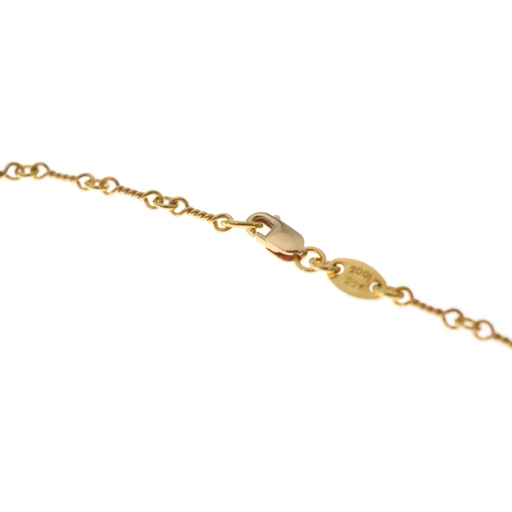 CHROME HEARTS(クロムハーツ) 22K NECKCHAIN T18 ツイストチェーンネックレス 18inch ゴールドBCA014