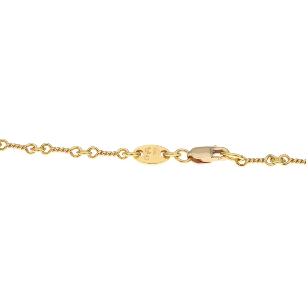 CHROME HEARTS(クロムハーツ) 22K NECKCHAIN T18 ツイストチェーンネックレス 18inch ゴールドBCA014