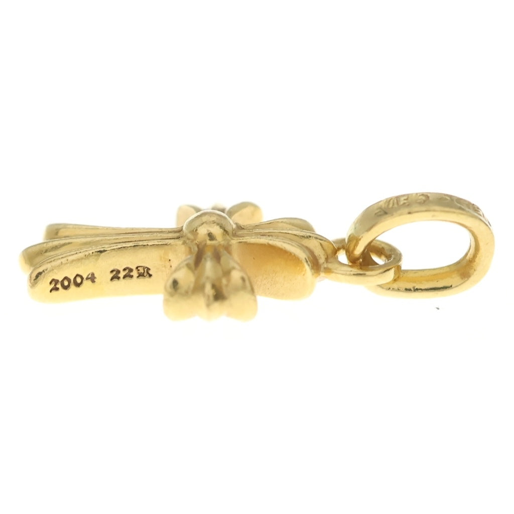 CHROME HEARTS(クロムハーツ) 22K CRS BBYFAT P/DIA ベイビーファットクロス PAVEダイヤ ペンダントトップ ゴールド BCA035