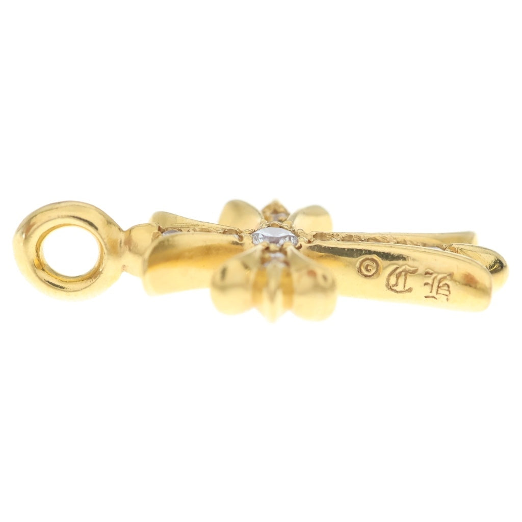 CHROME HEARTS(クロムハーツ) 22K TNY CRSF P/DIA タイニーファットクロス PAVEダイヤ ペンダントトップ ゴールドBCA033