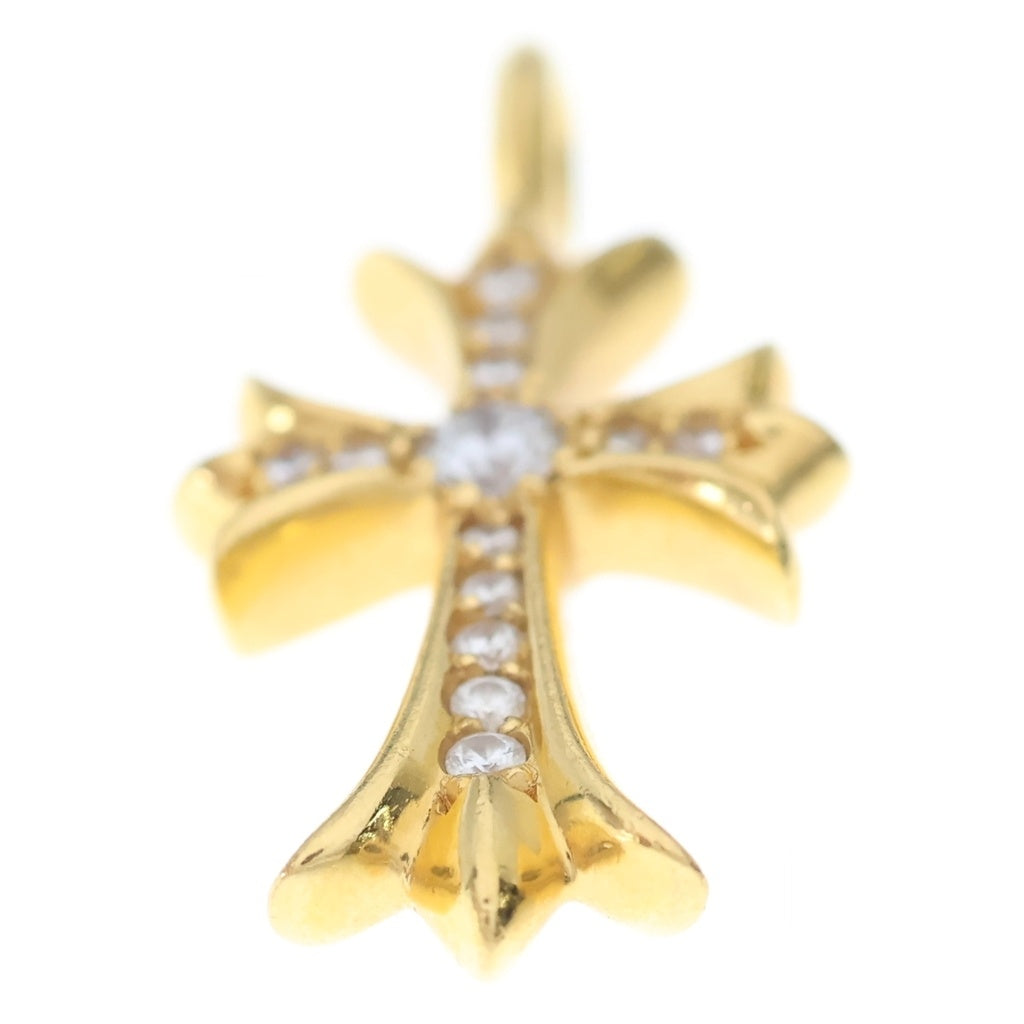CHROME HEARTS(クロムハーツ) 22K TNY CRSF P/DIA タイニーファットクロス PAVEダイヤ ペンダントトップ ゴールドBCA033