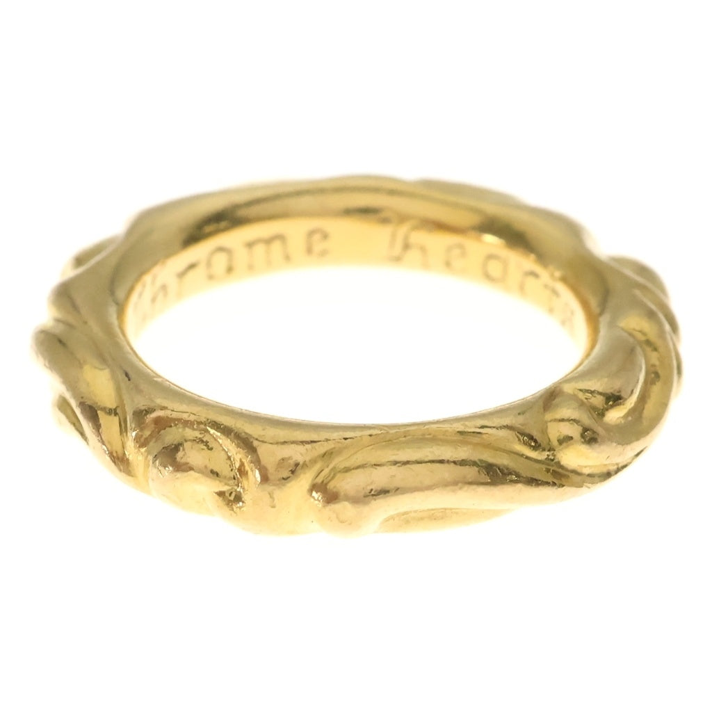 CHROME HEARTS(クロムハーツ) 22K SCRL BAND 22K スクロールバンド ゴールドリング