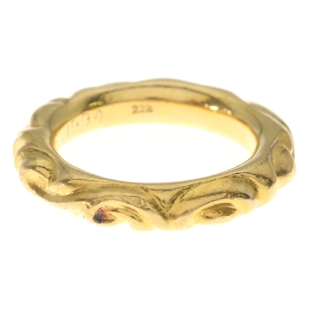 CHROME HEARTS(クロムハーツ) 22K SCRL BAND 22K スクロールバンド ゴールドリング