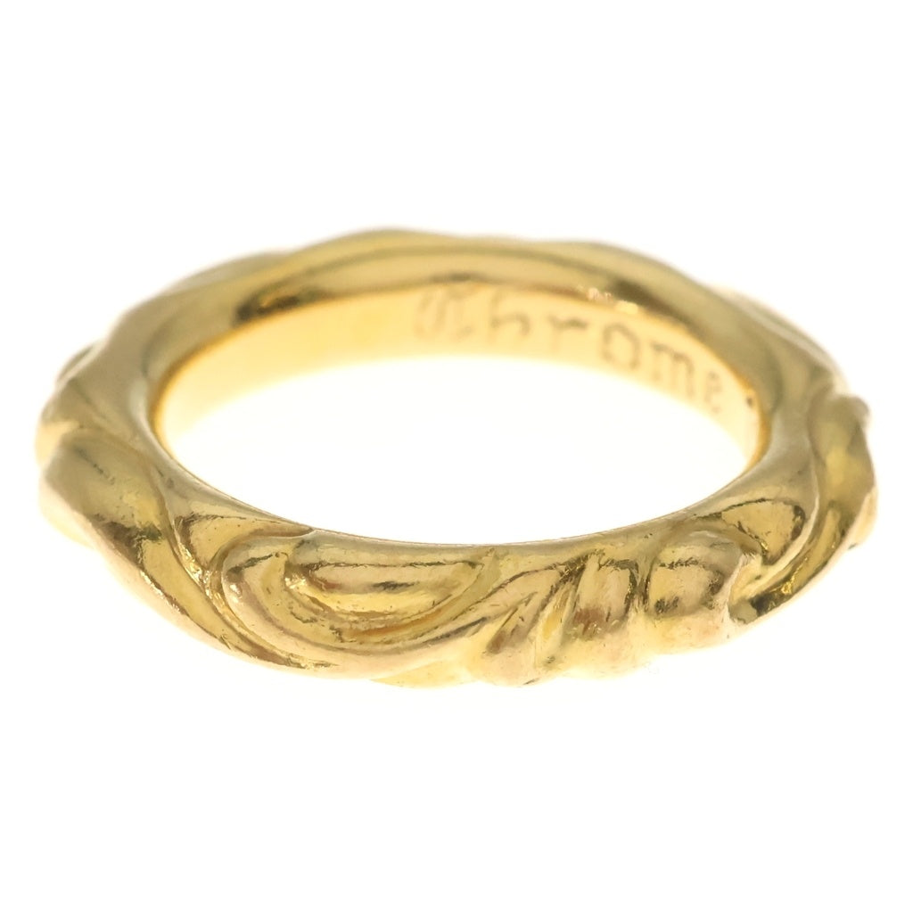 CHROME HEARTS(クロムハーツ) 22K SCRL BAND 22K スクロールバンド ゴールドリング