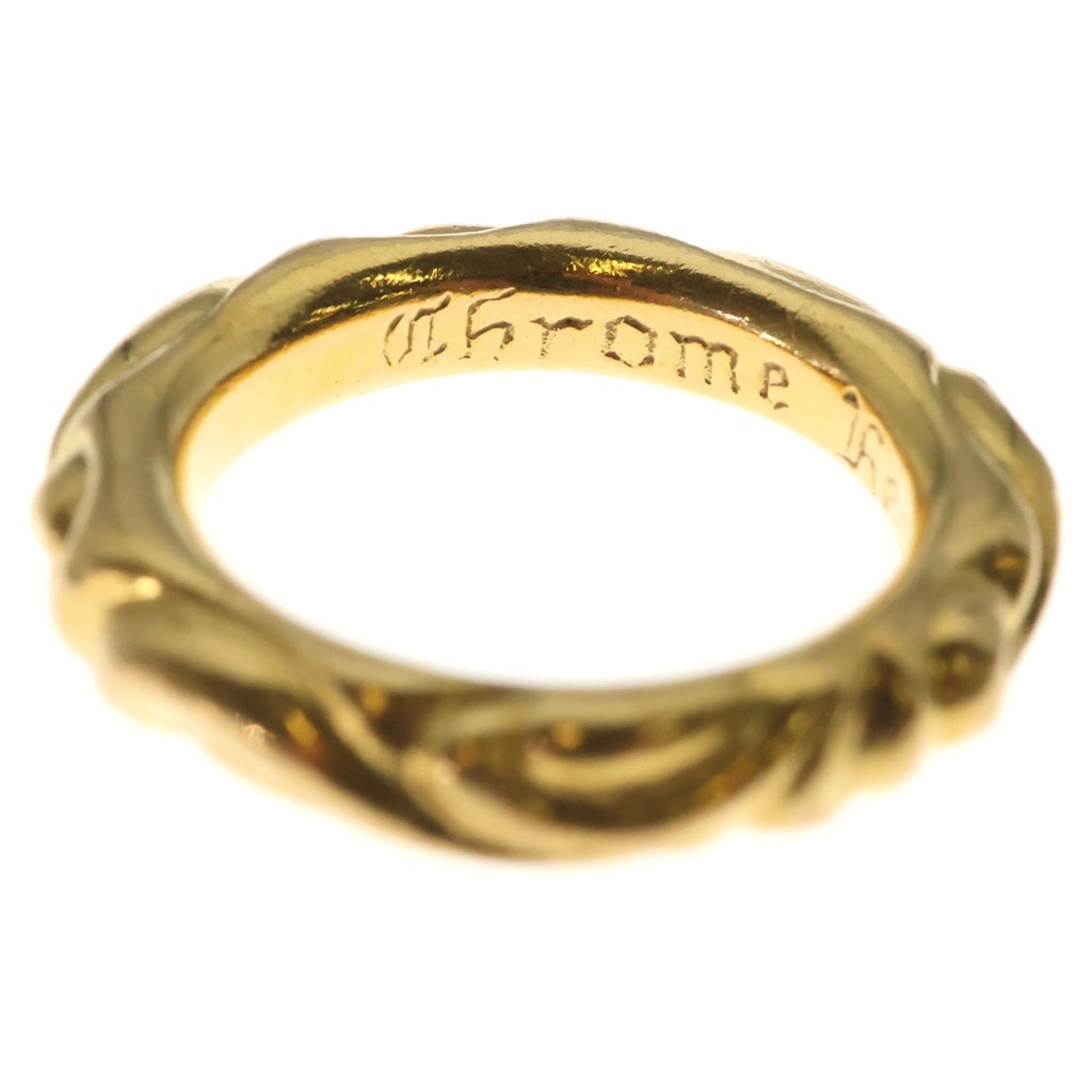 CHROME HEARTS(クロムハーツ) 22K SCRL BAND 22K スクロールバンド ゴールドリング