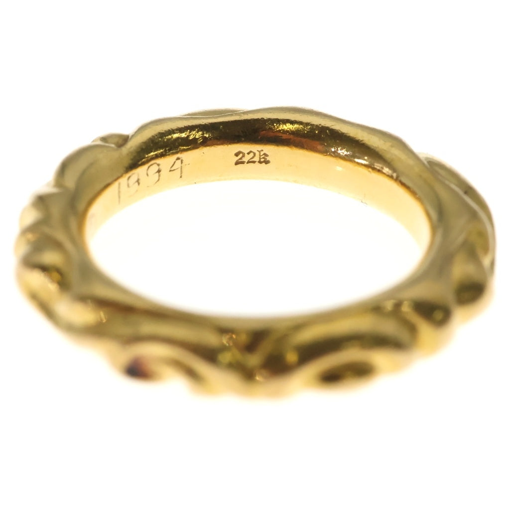 CHROME HEARTS(クロムハーツ) 22K SCRL BAND 22K スクロールバンド ゴールドリング