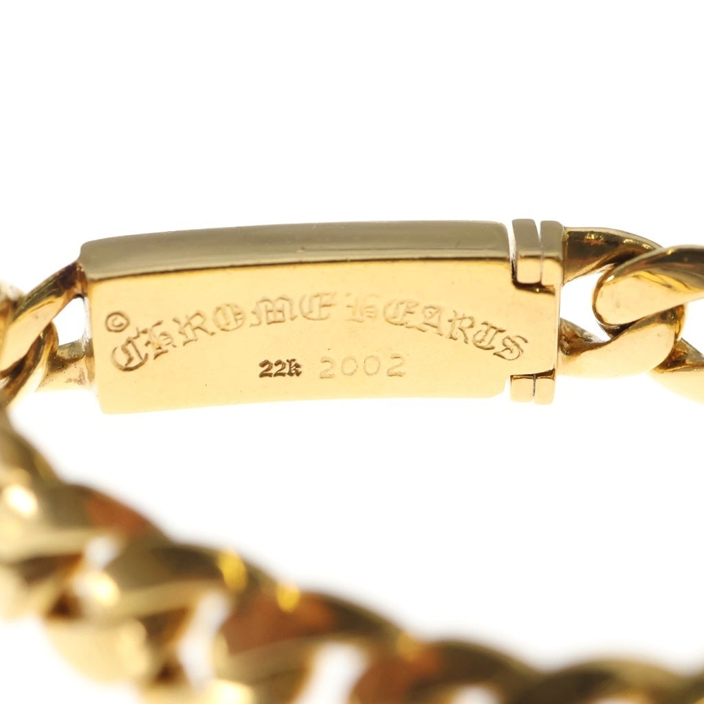 CHROME HEARTS(クロムハーツ) 22K ID BABY FLORAL P D ベイビーフローラルミニID ブレスレットPAVEダイヤ