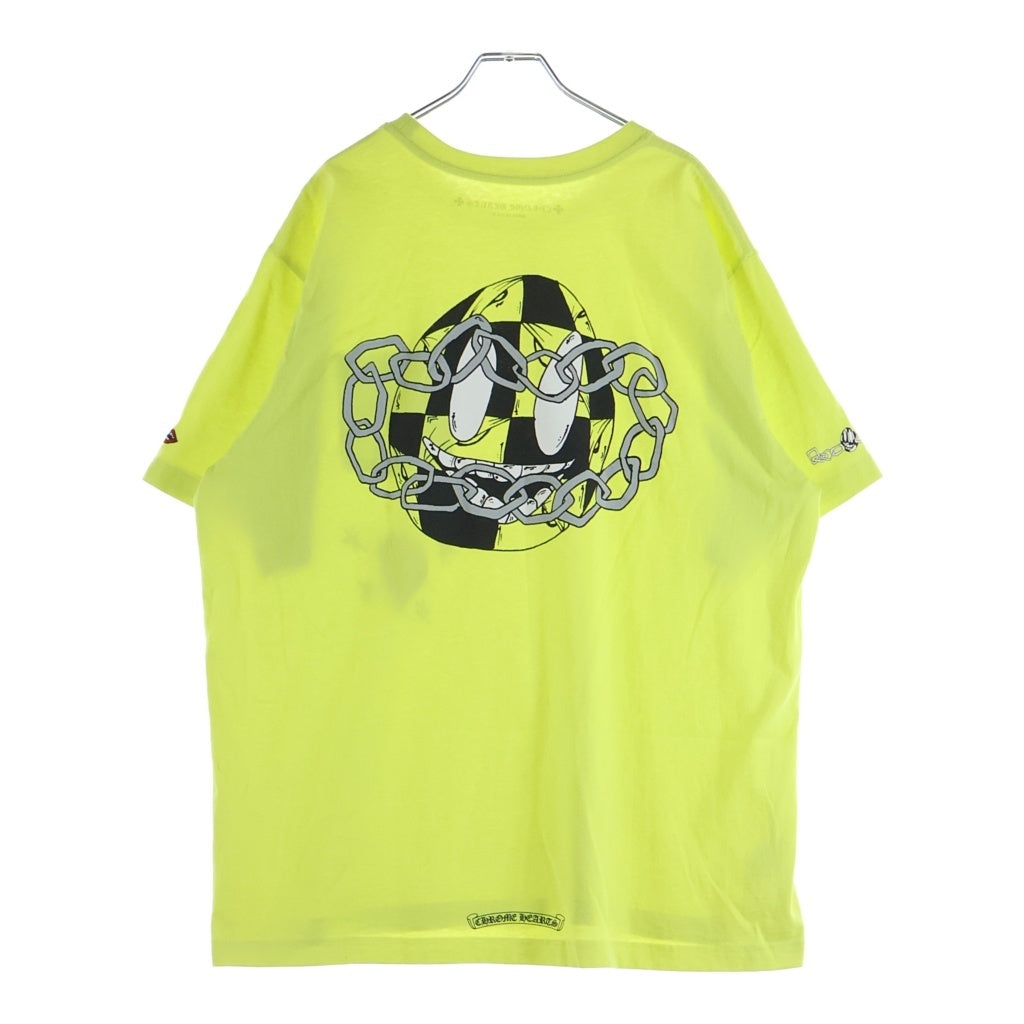 CHROME HEARTS(クロムハーツ) ×MATTY BOY LINK GAME マッティボーイ リンクゲーム クルーネック カットソー 半袖Tシャツ イエロー