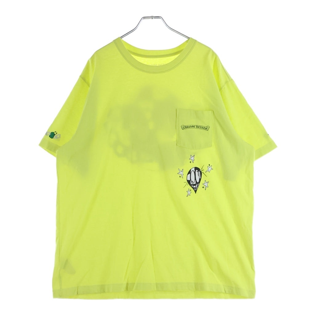 CHROME HEARTS(クロムハーツ) ×MATTY BOY LINK GAME マッティボーイ リンクゲーム クルーネック カットソー 半袖Tシャツ イエロー