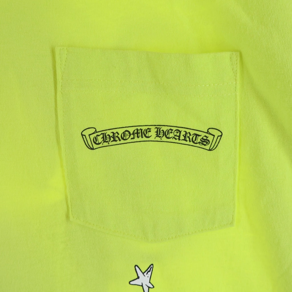 CHROME HEARTS(クロムハーツ) ×MATTY BOY LINK GAME マッティボーイ リンクゲーム クルーネック カットソー 半袖Tシャツ イエロー