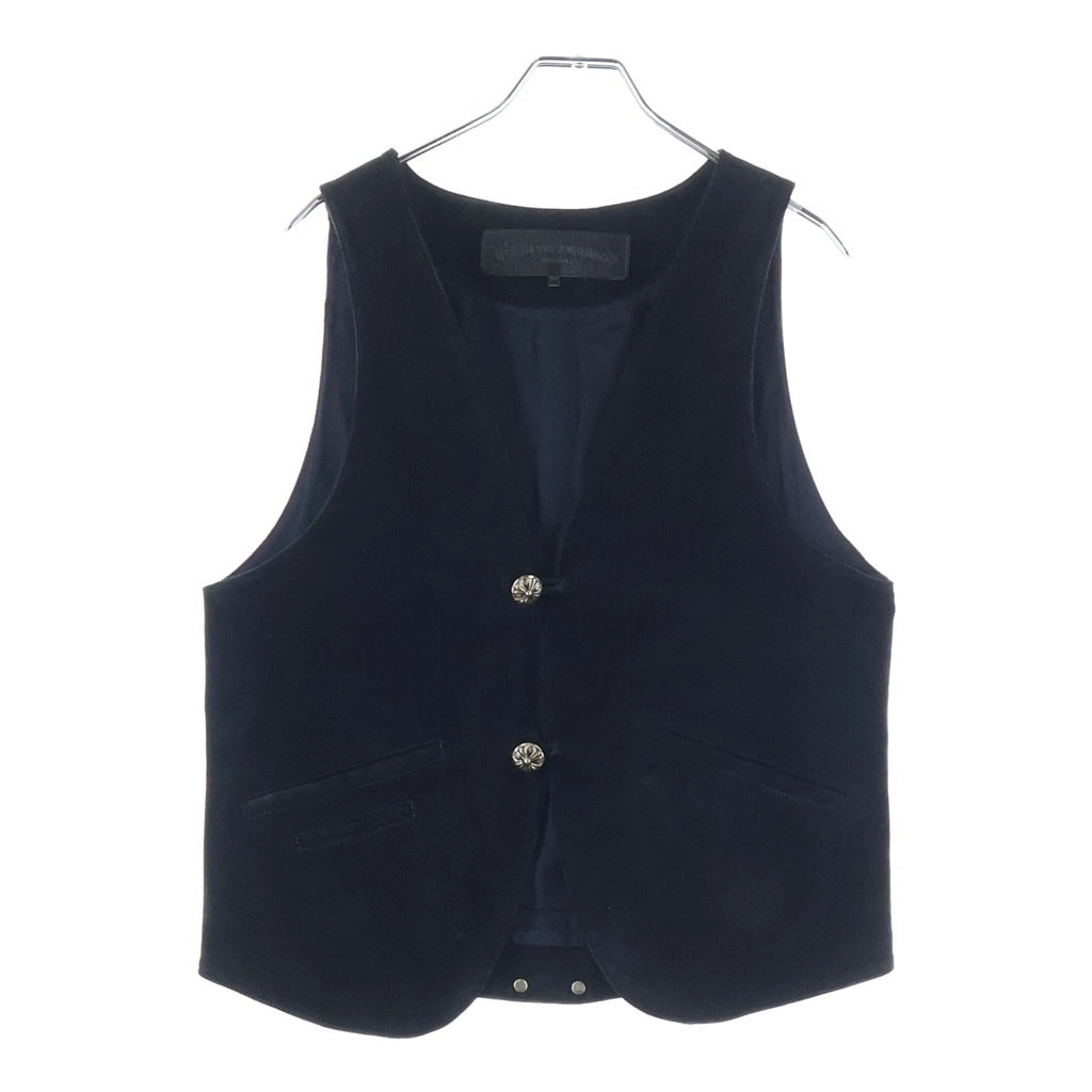 CHROME HEARTS(クロムハーツ) CLASSIC 2B SUD クロスボタンレザーベスト